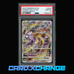 2023 Pokemon Sword Shield Crown Zenith #GG44 Fa/Mewtwo Vstar Crown Zenith PSA 10 - Image 1