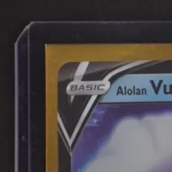 2022 POKEMON SWORD & SHIELD SILVER TEMPEST #033/195 ALOLAN VULPIX V - Image 3