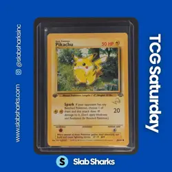 1999 POKEMON JUNGLE 1ST EDITION #60/64 PIKACHU WOTC PROMO STAMPED - Image 1