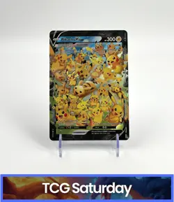 POKEMON BLACK STAR PROMO #SWSH140 PIKACHU V-UNION JUMBO - Image 1