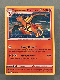 Pokemon TCG Special Delivery Charizard SWSH075 Opened - Image 1