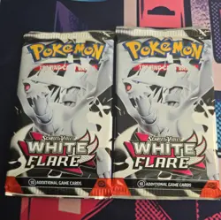 Pokemon TCG White Flare Scarlet & Violet Booster Pack NEW SEALED 2 Packs - Image 1