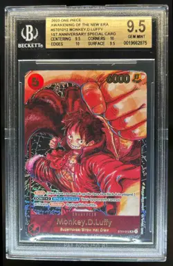 2023 One Piece Awakening of the New Era 1st Monkey.D.Luffy #ST01-012 BGS 9.5 - Image 1