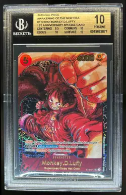 2023 One Piece Awakening of the New Era 1st Monkey.D.Luffy #ST01-012 BGS 10 - Image 1