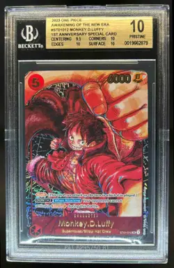2023 One Piece Awakening of the New Era 1st Monkey.D.Luffy #ST01-012 BGS 10 - Image 1