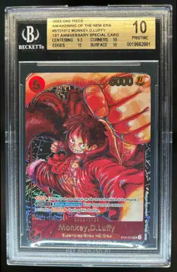 2023 One Piece Awakening of the New Era 1st Monkey.D.Luffy #ST01-012 BGS 10 - Image 1