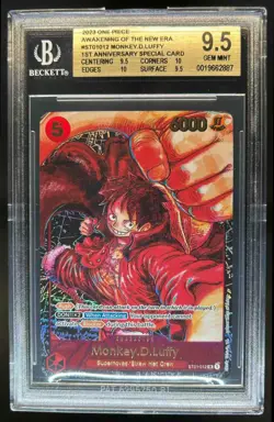 2023 One Piece Awakening of the New Era 1st Monkey.D.Luffy #ST01-012 BGS 9.5 - Image 1