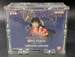 One Piece OP-01 Romance Dawn White Bottom English Booster Box Sealed w/ Acrylic - Image 1