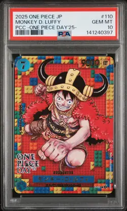 2025 ONE PIECE JPN PREMIUM COLLECTION ONE PIECE DAY'25 MONKEY D LUFFY PSA 10 - Image 1