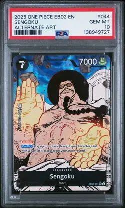 2025 ONE PIECE EXTRA BOOSTER ANIME 25TH COLLECTION ALTERNATE ART SENGOKU PSA 10 - Image 1