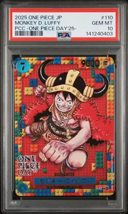 2025 ONE PIECE JPN PREMIUM COLLECTION ONE PIECE DAY'25 MONKEY D LUFFY PSA 10 - Image 1