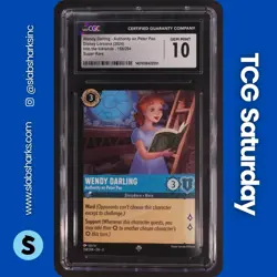 2024 DISNEY LORCANA INTO THE INKLANDS #158/204 WENDY DARLING SUPER RARE CGC 10 - Image 1