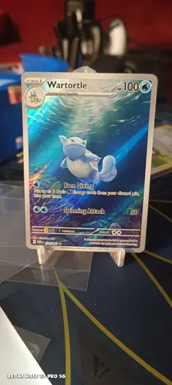 Pokemon TCG Wartortle 171/165 Scarlet & Violet 151 Holo Illustration Rare Card - Image 1