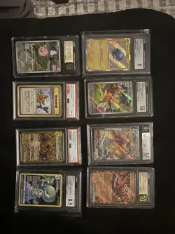 8 Card Graded Pokemon Lot - Image 1