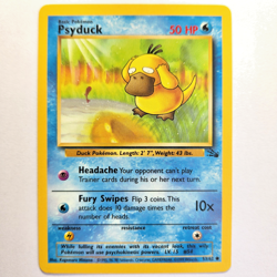 Psyduck 53/62 Pokemon TCG Fossil Set NM Vintage 1999 Card - Image 2