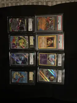8 Card Graded Pokemon Lot - Image 1
