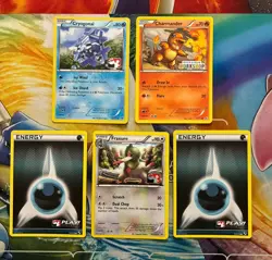 Pokemon Card Lot Holo Stamped Etc Build A Bear Charmander Fire - Image 1