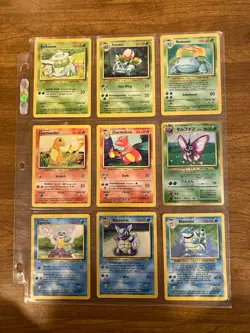 Pokemon TCG Base Set 9 Cards 3 Holo’s Mint Condition - Image 1