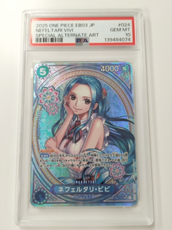 PSA 10 Gem Mint Nefeltari Vivi Sp ONE PIECE CARD GAME EB03 japanese - Image 1