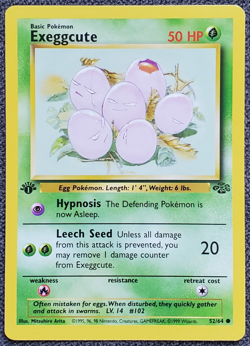 1st Edition Exeggcute - Jungle - #52/64 - Vintage Pokemon Card 1999 WOTC - Image 1