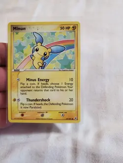 Minun 67/101 EX Hidden Legends Pokemon Card NM/LP - Image 1