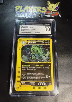 [CGC 10] Tyranitar Holo 029/165 English Expedition Base Set 2002 Pokemon Card - Image 1