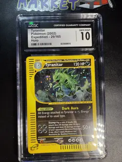 [CGC 10] Tyranitar Holo 029/165 English Expedition Base Set 2002 Pokemon Card - Image 3