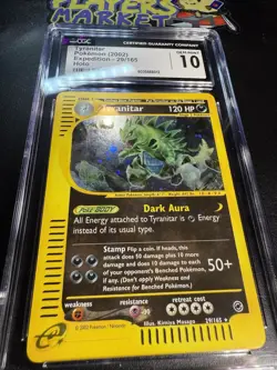 [CGC 10] Tyranitar Holo 029/165 English Expedition Base Set 2002 Pokemon Card - Image 4