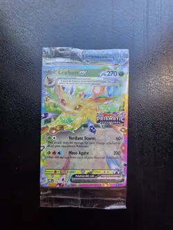 Leafeon EX 006/131 Prismatic Evolutions Stamped Promo Pokemon Card - NM Sealed - Image 1