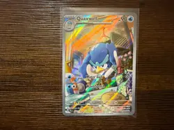 Pokemon Card - Quaxwell Paldea Evolved 207/193 Holo Illustration Rare - Image 1