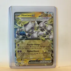 Pokemon TCG Mewtwo EX Paradox Rift Holo Card 058/182 Double Rare - Image 1