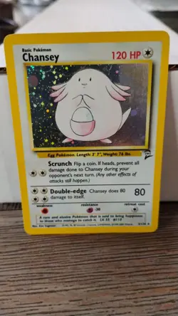 CHANSEY Base Set 2 POKEMON Holo 2000 Trading Card 3/130 TCG - Image 1