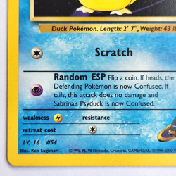 Sabrina's Psyduck 99/132 Pokemon TCG Gym Challenge NM Vintage 2000 Card - Image 5