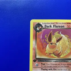 🔥 Dark Flareon #35/82 1st Edition Non Holo LP | Team Rocket - 2000 Pokemon Card - Image 5