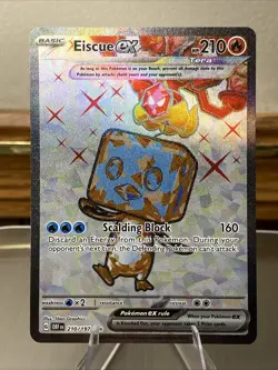 🔥 Eiscue ex #210/197 Ultra Rare NM/M | Obsidian Flames - 2023 Pokemon Card - Image 1