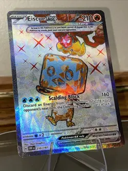 🔥 Eiscue ex #210/197 Ultra Rare NM/M | Obsidian Flames - 2023 Pokemon Card - Image 4