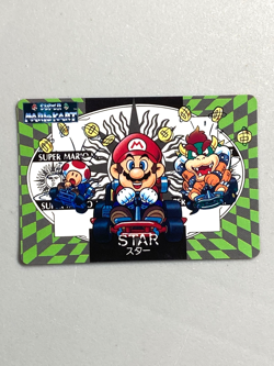 Mario - 20 - Super Mario Kart - Nintendo Banpresto Card Vintage - Image 1