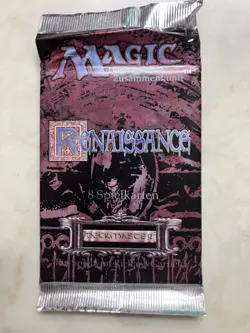 1 Pack-Magic the Gathering MtG Renaissance 1x Booster Pack German 1995 *SEALED* - Image 1