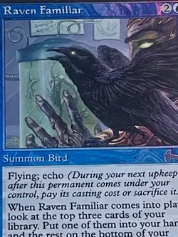 Raven Familiar FOIL Urza's Legacy - Lightly played - Blue Uncommon - Image 5