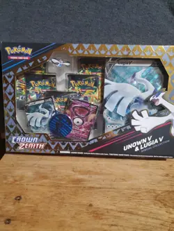 Pokemon Crown Zenith Unown v & Lugia v Special Collection Figure Sealed - Image 1