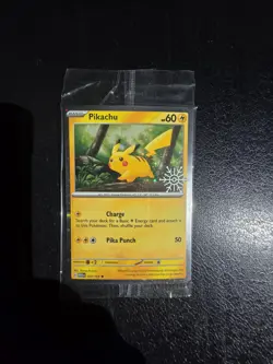 Pikachu 025/165 Cosmos Holo Stamped Promo Holiday Calendar Pokemon - NM SEALED - Image 1