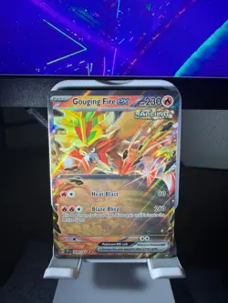 Gouging Fire EX Double Rare Pokemon TCG 038/162 Temporal Forces - Image 1