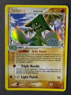 Cacturne Delta Species ex Crystal Guardians Pokemon TCG 6/113 Rare Holo - Image 1