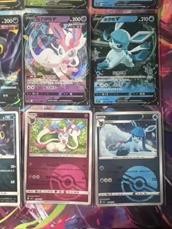 Pokemon 16 Card Lot nm V Eevee Jolteon Sylveon Flareon HOLO Rare Hits Only F111 - Image 3
