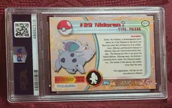 1999 Topps Pokemon T.V. Animation Series 1 Foil #29 Nidoran, PSA-8 - Image 2