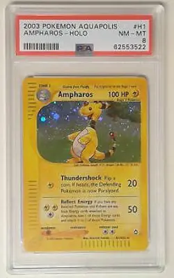 1x V0146: 2003 Ampharos - H1/H32 - Holo - Aquapolis - PSA: 8: NM-MT: 62553522 G - Image 1