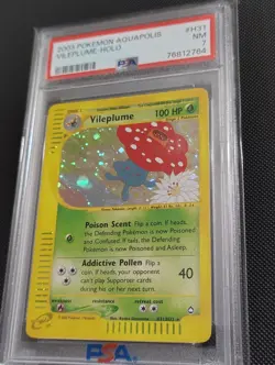 Pokemon Vileplume Aquapolis Holo Rare #H31 PSA 7 - Image 1