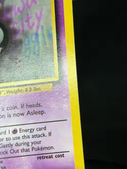 1999 TCG Pokemon #50 Gastly 50/102 Common Unlimited Base Set - Image 4