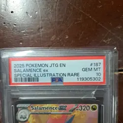 Salamence Ex 187/159 Journey Together Special Illustration Pokemon PSA 10 GEM MT - Image 3