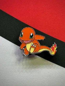 Charmander Metal Enamel Pin Brand NEW Sword & Shield Pokemon GO Collection TCG - Image 1